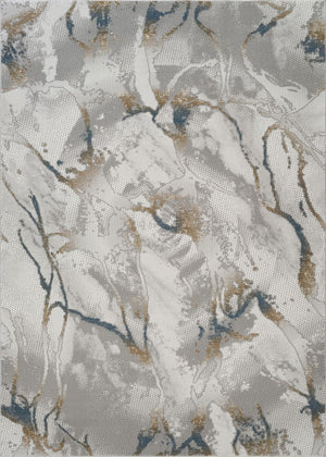 English Elm Geometrix 5'3" X 7'3" Gray & Ivory Area Rug – Soft, Durable, And Stylish Geometric Design For Your Home B186P316808