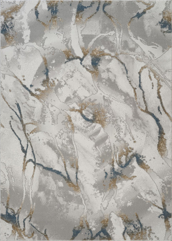 English Elm Geometrix 5'3" X 7'3" Gray & Ivory Area Rug – Soft, Durable, And Stylish Geometric Design For Your Home B186P316808