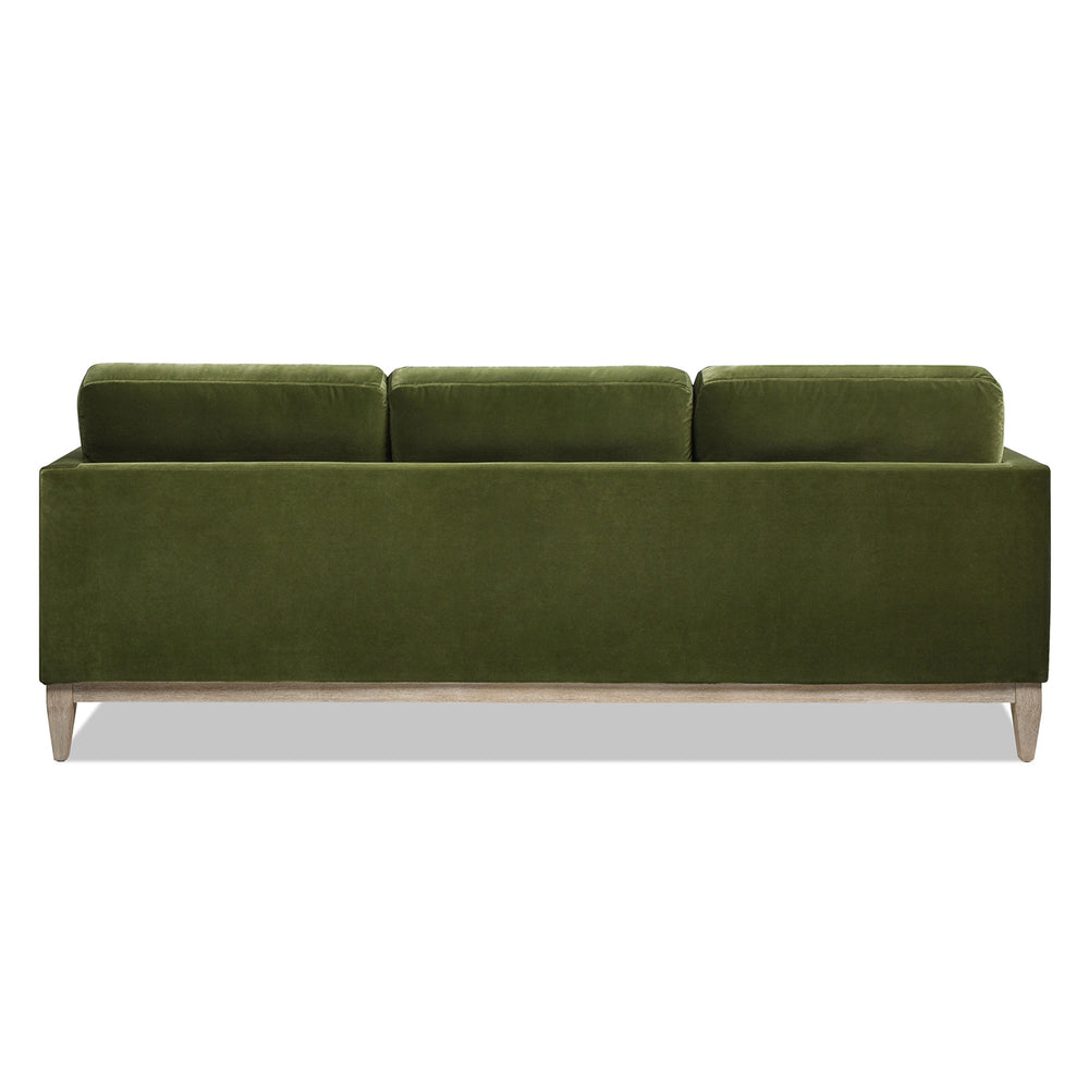 English Elm Jennifer Taylor Home - Knox 89" Modern Farmhouse Reversible Chaise Sectional Sofa with Performance Velvet, Plush Feather Seating Green B2719P238355