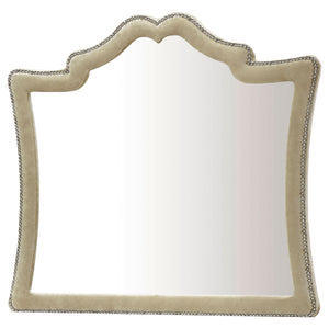 English Elm Justine 5-Piece Upholstered Bedroom Set In Ivory & Camel - Elegant Storage & Chic French Glamour B062S00972