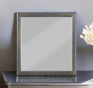 English Elm Louis Philippe Dark Gray Square Mirror - Elegant Modern Design For Any Room, Easy Installation & Durable! B2726P252747