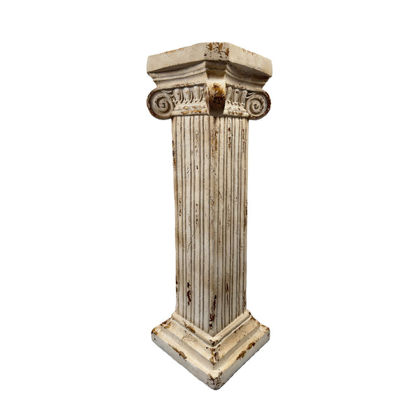 English Elm Pedestal Roman Column Stand Magnesium Oxide Aged Stone Finish Indoor Outdoor Decor W5230P450589