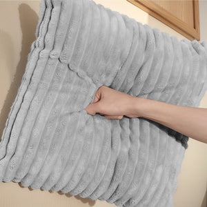 English Elm Modular U-Shaped Sectional Sofa - 4-Seater Chaise Lounge In Gray Corduroy, Customizable Comfort & Style W3276S00007