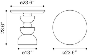 Bilanka Accent Table Natural 110235 Zuo Modern