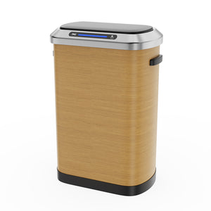 English Elm 50L Smart Sensor Trash Can with Silent Slow-Close Lid, 50L Stainless Steel Motion Bin for Kitchen W1550P154906