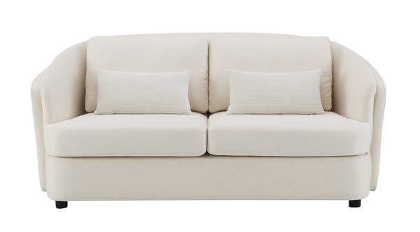 English Elm Mariko Beige Linen Living Room Set - 3-Piece Sofa, Loveseat & Chair For Stylish Comfort & Durability B2726S00039