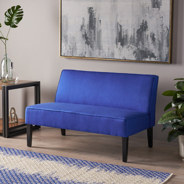 English Elm 50'' Linen Upholstered Loveseat Solid Wood Frame Modern Seating for Small Spaces N771P376540U
