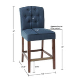 Madison Park Marian Modern/Contemporary Tufted Counter Stool MP104-0055 Navy