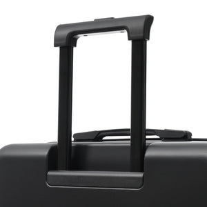 English Elm Luggage 5 Piece Hardside Abs Set with Front Access Carry on and Tsa Spinner Wheels Black N732P391544B