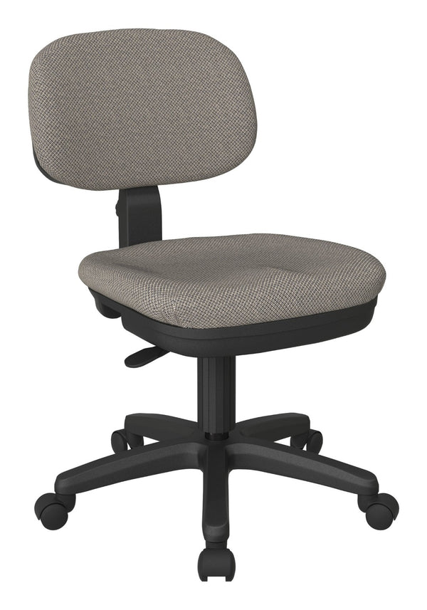 OSP Home Furnishings Basic Task Chair with Pneumatic Height Adjustment and Lumbar Support for Home Office Use SC117-294