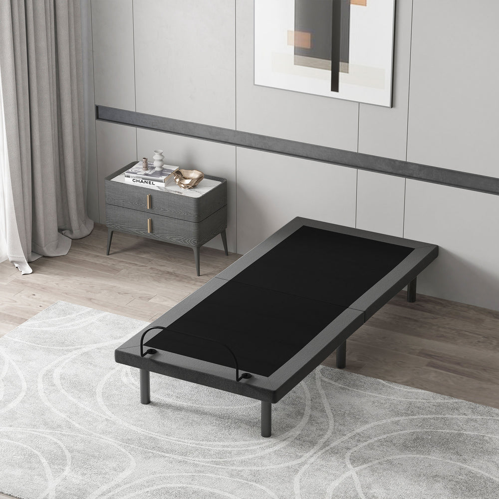 English Elm HOMCOM Twin XL Power Adjustable Bed Frame — Zero Gravity Memory Positions, Wireless Remote, 440lb Capacity W2225P229653