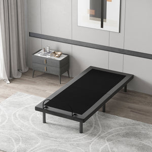 English Elm HOMCOM Twin XL Power Adjustable Bed Frame — Zero Gravity Memory Positions, Wireless Remote, 440lb Capacity W2225P229653