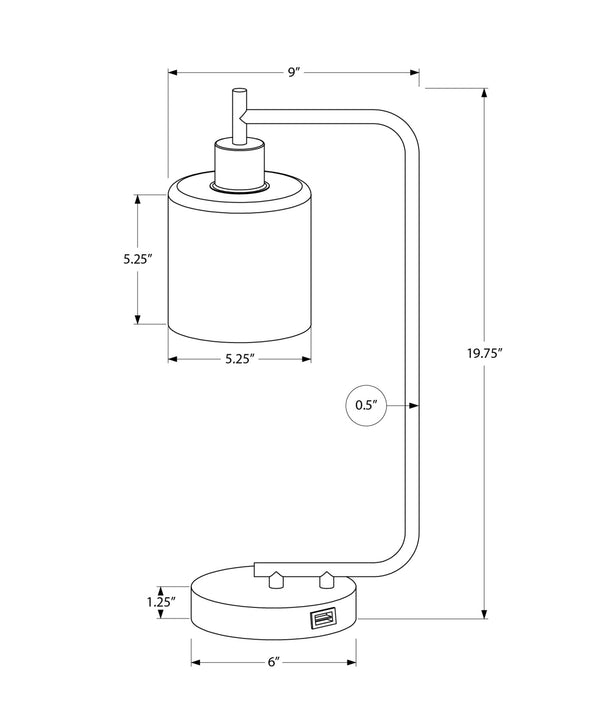 English Elm Lighting, chic globe ceramic table lamp with linen empire shade, 3-way rotary switch for adjustable ambiance Black 10 L x 8 W x 22 H B2710P220100