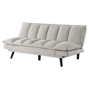 English Elm Fullerton Velvet Channel Tufted Convertible Sleeper Sofa with Splayed Legs for Studio Spaces B062P447777