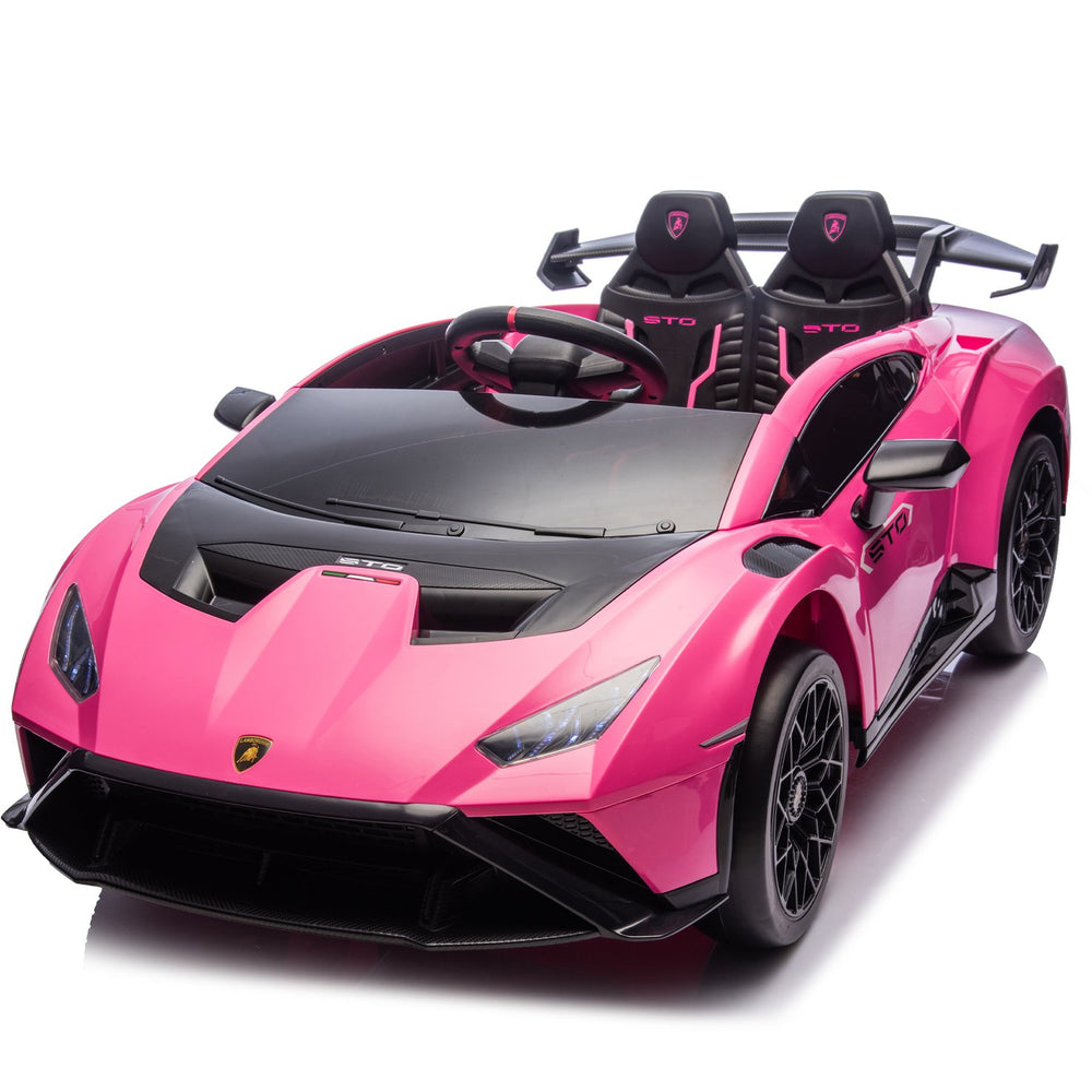 English Elm Lamborghini Huracan Sto 24v Kids Ride on Drift Car with Led Lights and Remote W1578P210770