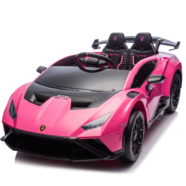 English Elm Lamborghini Huracan Sto 24v Kids Ride on Drift Car with Led Lights and Remote W1578P210770