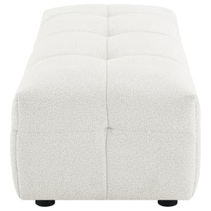English Elm Sooke Boucle Fabric Rectangular Ottoman Versatile Footrest or Extra Seat for Living Rooms B062P441149