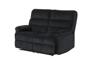 English Elm Lucie Velvet Corded Reclining Loveseat for Dens and Media Rooms Plush Textured Seating B078P473029
