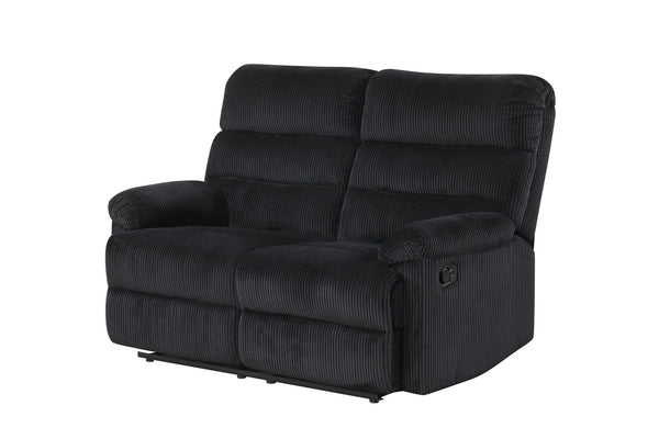 English Elm Lucie Velvet Corded Reclining Loveseat for Dens and Media Rooms Plush Textured Seating B078P473029