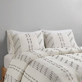 INK+IVY Kara  3 Piece Cotton Jacquard Comforter Set II10-1267 Ivory