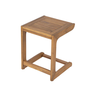 English Elm Christopher Knight Home® - Ashwell Acacia Wood Side Table Teak C-Shape Minimalist Sofa End Table Portable Workspace, Durable N775P278102T