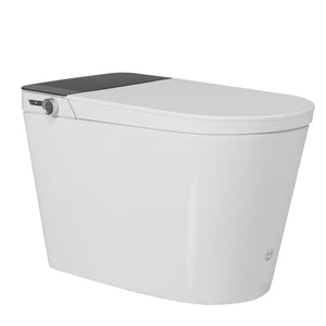 English Elm Tankless Smart Bidet Toilet with Heated Seat, Warm Air Dryer, Auto Open/Close & Remote Control N753P256132G