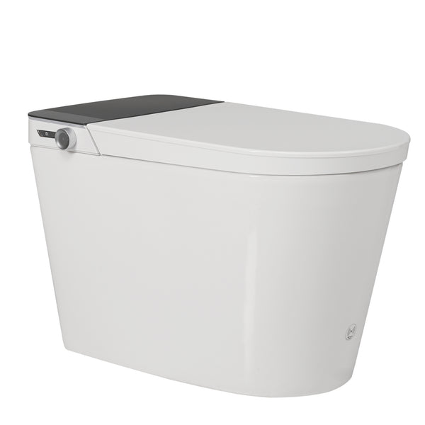 English Elm Tankless Smart Bidet Toilet with Heated Seat, Warm Air Dryer, Auto Open/Close & Remote Control N753P256132G