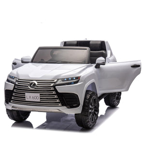 English Elm Licensed Lexus Lx600 24v Two Seater Kids Ride on Suv with Remote and Suspension White W1578P339060