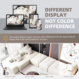 English Elm Modern Oversized Modular Sectional Sofa In Sparkling Chenille - Customizable 6-Piece Design, No Assembly! W1885S00073