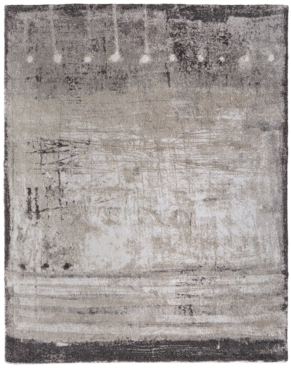 Feizy Rugs Skyview Abstract Gradient Rug - Plush Polypropylene Machine-made Piece With Mineral Colors & Texture Gray,Ivory,Taupe Polypropylene Skv39qafivygryf10