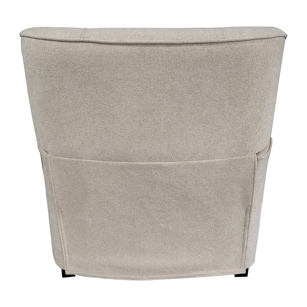 JLA Home Chapel Hill - Recliner Kennedy compact manual recliner with ergonomic lumbar support, three-position lock, modern lines Beige CH103-0047