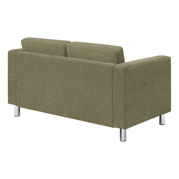 OSP Home Furnishings Pacific Club Chair with Chrome Legs Modern Upholstered Accent Seat for Living Room Loveseat PAC52-S126