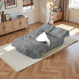 English Elm 2-In-1 Convertible Modular Sofa Bed - Memory Foam Comfort, No Assembly, Stylish Space-Saving Solution! W3653P355609