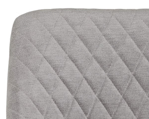 Sunpan Jayna Dining Armchair - Chic Comfort with Elegant Diamond Tufting, Perfect for Stylish Dining Spaces Black / Polo Club Stone