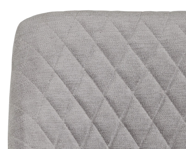 Sunpan Jayna Dining Armchair - Chic Comfort with Elegant Diamond Tufting, Perfect for Stylish Dining Spaces Black / Polo Club Stone