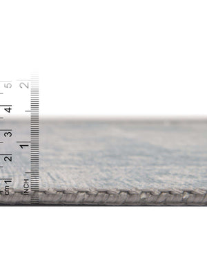 Unique Loom Timeless Peter Machine Made Abstract Rug Ivory, Teal 5' 1" x 8' 0"