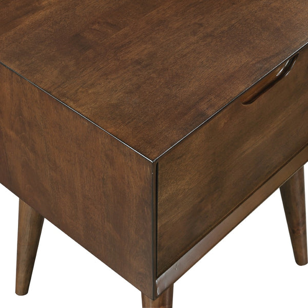 OSP Home Furnishings Copenhagen Accent Table w/Drawer Walnut