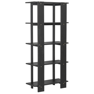 English Elm Christopher Knight Home® - 4-Tier Acacia Wood Bookcase with Anti-Tip Kit, Heavy-Duty Open Shelves Holds 120 lbs Each, Sleek Storage Solution Ebonized Finish N758P294084E