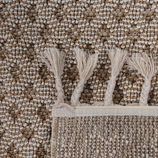 English Elm Loom Luxe Beige Medallion Area Rug - Durable, Stylish Indoor/Outdoor Runner For High-Traffic Spaces B335P289625