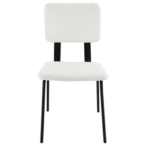 English Elm Darby Pu Leather Dining Side Chairs Set of 2 with Chrome Frame Modern Kitchen B062P440462