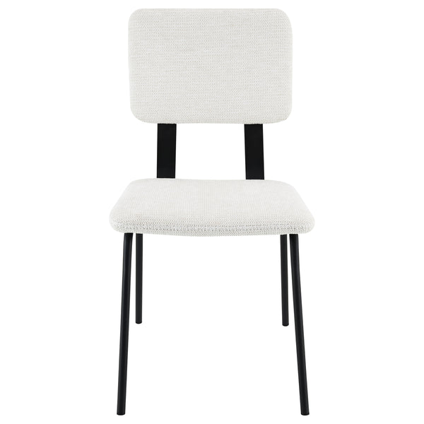 English Elm Darby Pu Leather Dining Side Chairs Set of 2 with Chrome Frame Modern Kitchen B062P440462