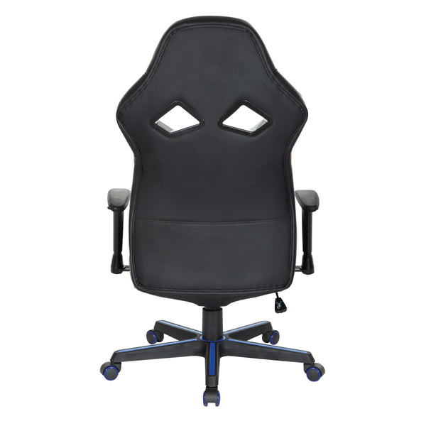 OSP Home Furnishings Vapor Gaming Chair Blue/Black