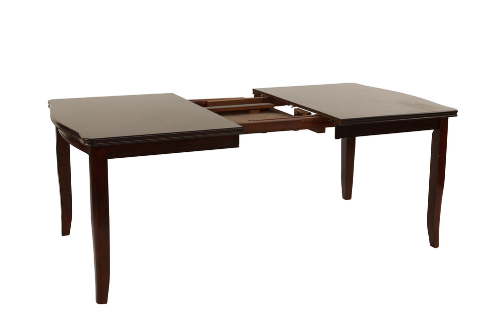 English Elm Espresso Rubberwood Dining Table 60" with Self-Storing 18" Butterfly Leaf Modern 30"H Elegance B011P342789