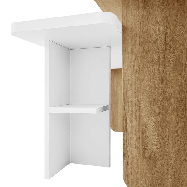 English Elm Vibe Nesting Coffee Tables Set Of 2 - Stylish Rectangular Farmhouse Design For Modern Living Spaces N724P294661K-GIGA