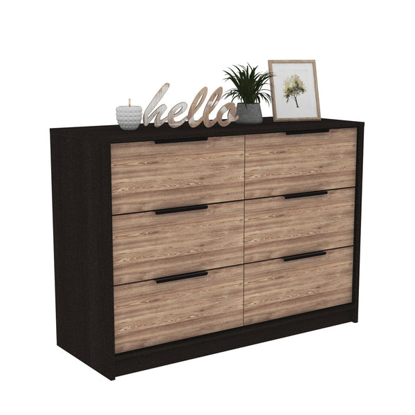 English Elm Marion Multicolor Slide And Pull Dresser With Four Drawers - Stylish Storage For Small Spaces B128S00104