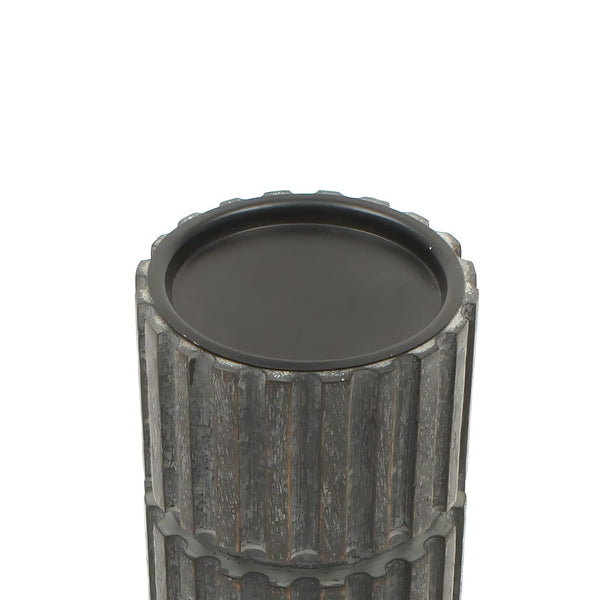 English Elm Decorative Wooden Centerpiece Candle Holder - Elegant 12" Stand For Timeless Ambiance & Style B346P336843