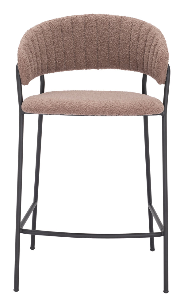Josephine Counter Stool - Set of 2 Brown 109672 Zuo Modern