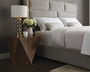 Sunpan Timmons End Table - Elegant Mid-Century Modern Design with Rich Walnut Veneer for Stylish Living Spaces