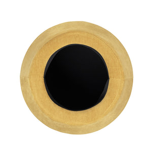 Crestview Collection Modern Mushroom-inspired Ottoman With Hidden Storage - Stylish Spice Yellow Accent For Any Room Yellow Solid Wood Evfzr3908spc