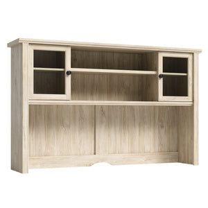 English Elm Hutch, Elegant Brown-Finish Storage Solution With Adjustable Shelf For Home Or Office Display Needs B356P367879